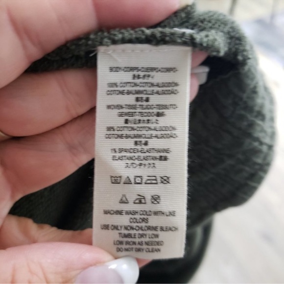 Free People oversized embroidered jacket cardigan with hood size medium green - Picture 11 of 11